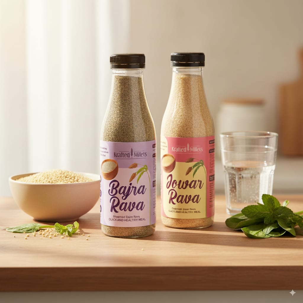 Jowar Rava and Bajra Rava
