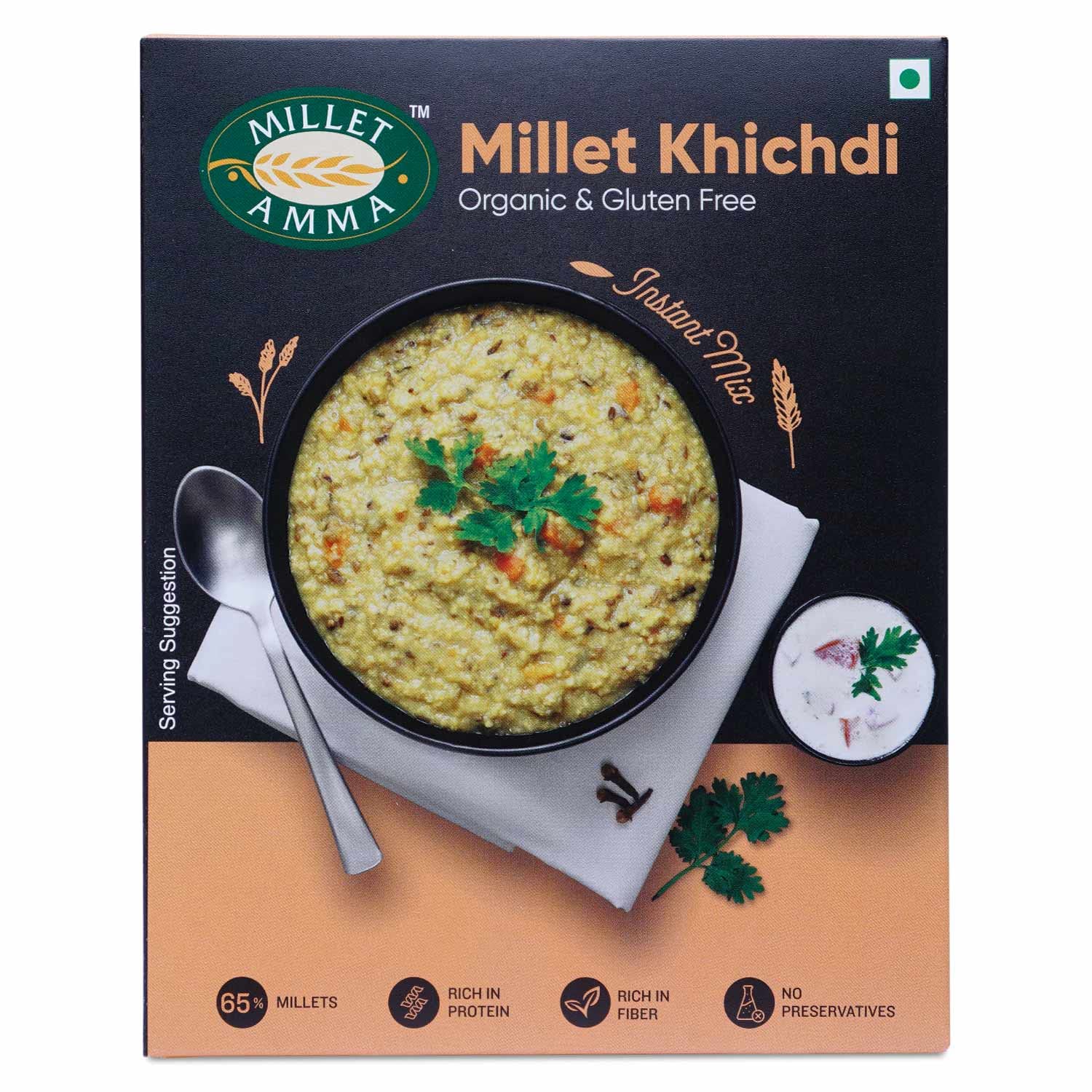 Millet Amma CERTIFIED ORGANIC Millet Khichdi Mix | 250 Gms 