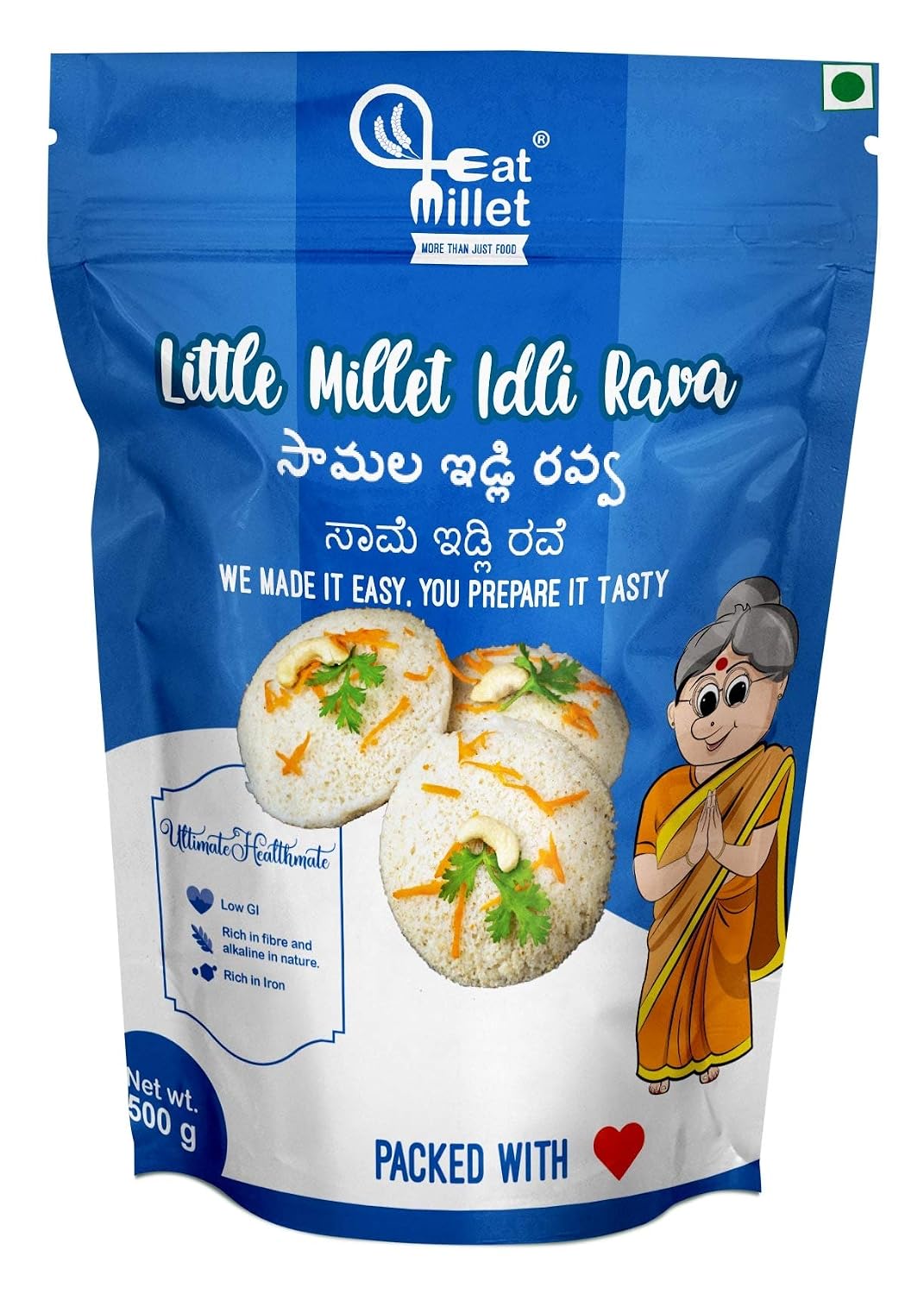 Eat Millet Little Millet Idli Rava 500 grams