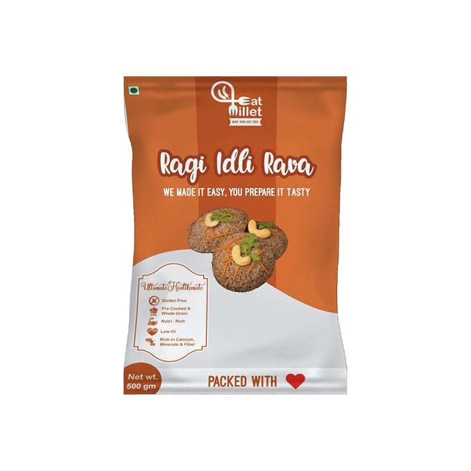Eat Millet Ragi Idli Rava 500g(Pk of 3)